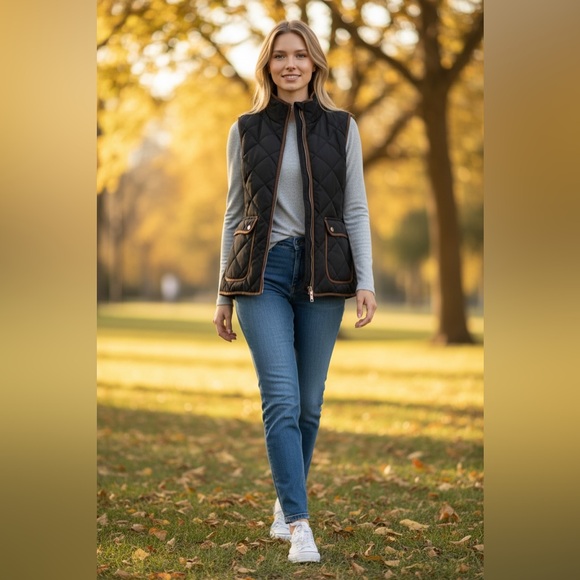 G.H. Bass & Co. Jackets & Blazers - 🩵5/$25🩵 G.H. Bass & Co. Black Quilted Vest